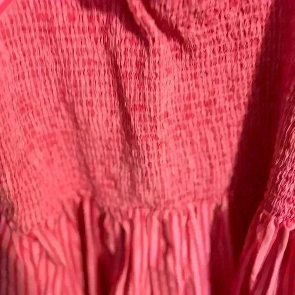 Draper James Pink Stripe Cam Smocked Dress Women’s 1X - Picture 4 of 5